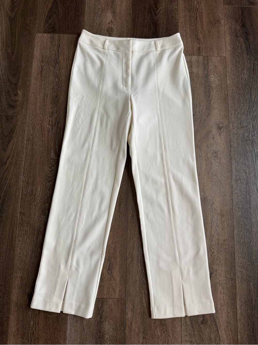 J. McLaughlin Cream Straight-Leg Ponte Pants Women’s Size 4